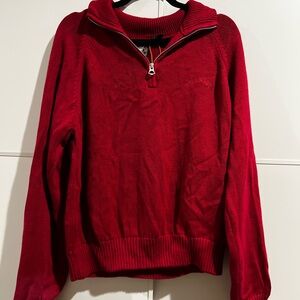 Superdry Men's Red Zip-Up Sweater